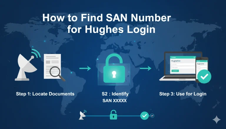 How to Find SAN Number for HughesNet Login
