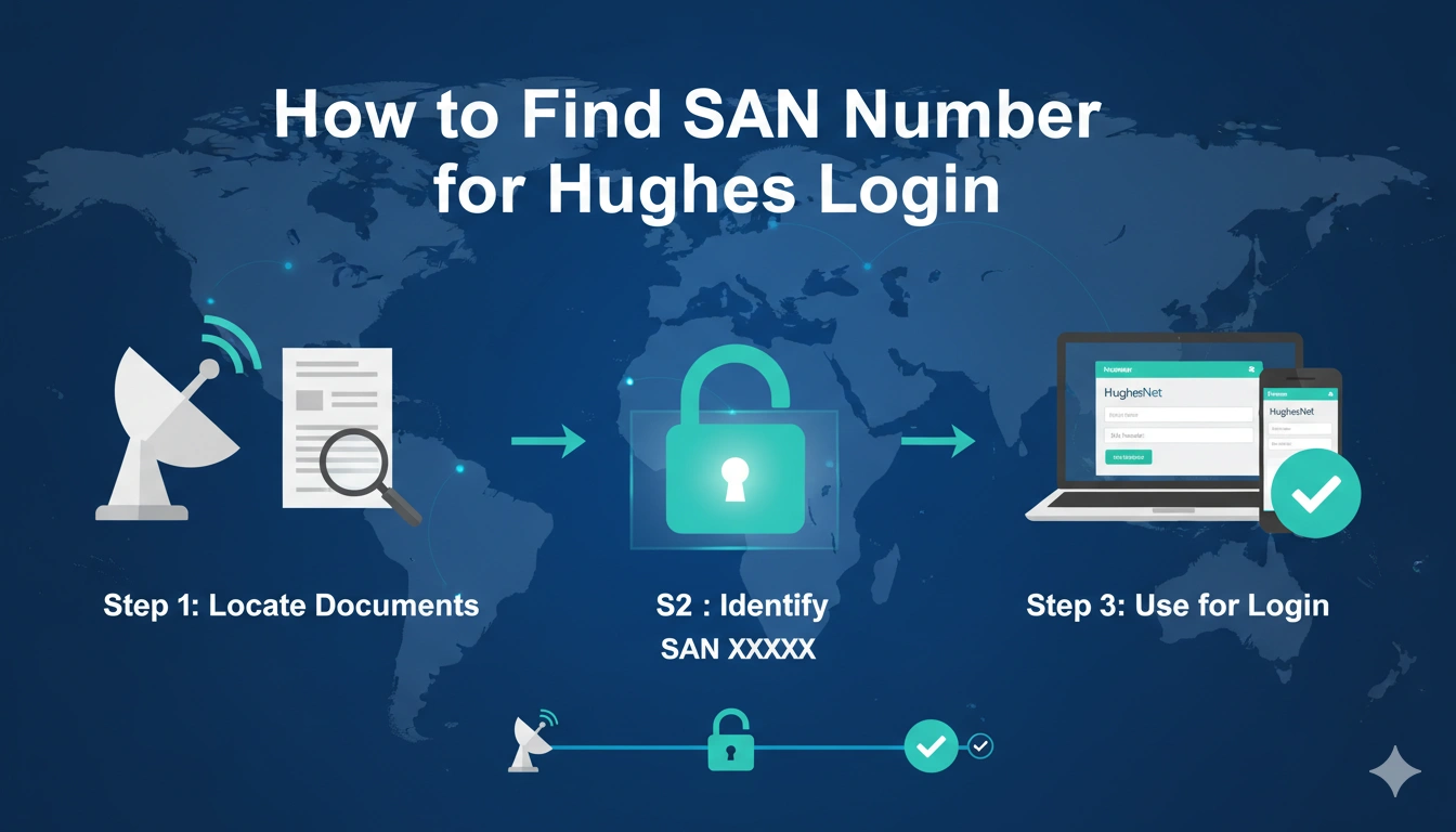 How to Find SAN Number for HughesNet Login