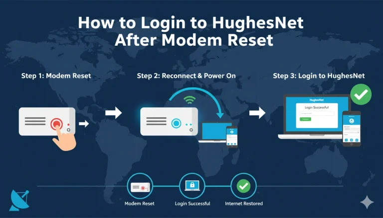 How to Login to HughesNet After Modem Reset