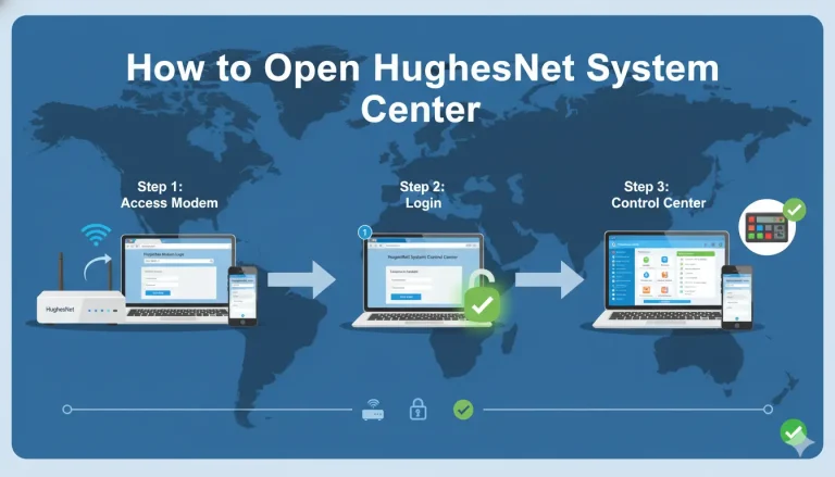 How to Open HughesNet System Control Center