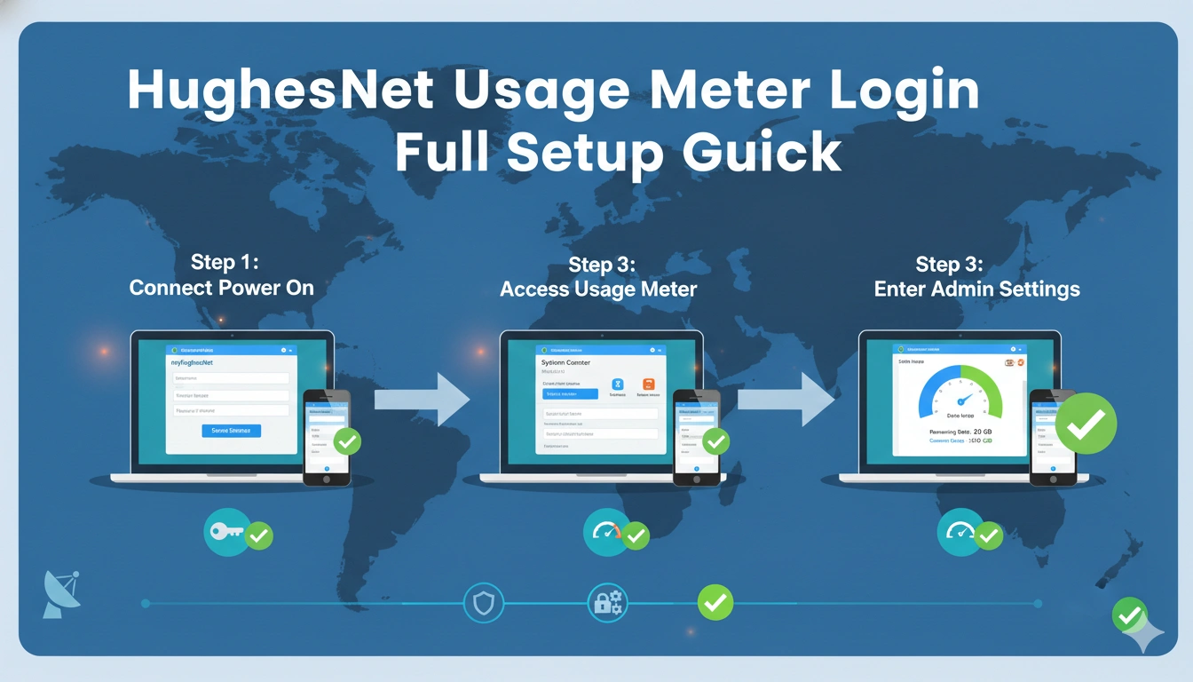 HughesNet Usage Meter Login and Data Check